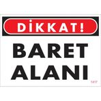 Sönsan Uyarı Levhaları Baret Alanı Pvc 25*35