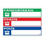 Sönsan Uyarı Levhaları ''Cakurtaran'' Pvc 25*35