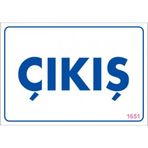 Sönsan Uyarı Levhaları "çıkış" Pvc 17,5*25