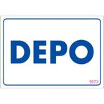 Sönsan Uyarı Levhaları "depo" Pvc 17,5*25