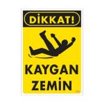 Sönsan Uyarı Levhaları ''Dikkat Kaygan Zemin'' Pvc 25*35