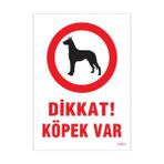 Sönsan Uyarı Levhaları Dikkat Köpek Var Pvc 25*35