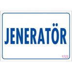 Sönsan Uyarı Levhaları "jeneratör" Pvc 17,5*25