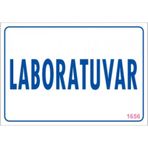 Sönsan Uyarı Levhaları "laboratuvar" Pvc 17,5*25