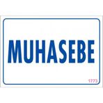 Sönsan Uyarı Levhaları "muhasebe" Pvc 17,5*25
