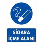 Sönsan Uyarı Levhaları ''Sigara İçme Alanı'' Pvc 25*35
