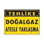 Sönsan Uyarı Levhaları "Tehlike Doğalgaz Ateşle Yaklaşma" Pvc 25*35