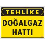 Sönsan Uyarı Levhaları "tehlike Doğalgaz Hattı" Pvc 25*35