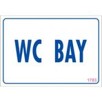 Sönsan Uyarı Levhaları "wc Bay" Pvc 17,5*25