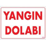 Sönsan Uyarı Levhaları Yangın Dolabı Pvc 25*35