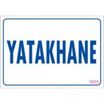 Sönsan Uyarı Levhaları "yatakhane" Pvc 17,5*25