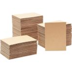 Sonsuz Ambalaj 10 Adet Kraft 80X110 Oluklu Mukavva Karton 3mm Maket Kartonu - Ödev Kartonu - Tuval Kartonu