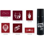 Sonsuz Kral Spray Tattoo Geçici Sprey Dövme Seti