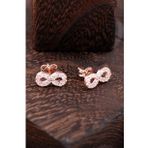 Sonsuzluk Rose Gümüş Küpe 2380