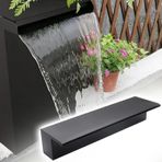 Sonsuzluk Şelalesi 70/68/50/48/36/30/24 İnç - Ticari ve Konut Kullanımı için Geniş Su Akışlı Havuz Çeşmesi, Siyah Gölet Ekipmanı (35 cm/14 inç)