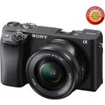 Sony A6400 Aynasız Fotoğraf Makinesi 16-50 mm Lens 24,2 MP 4K Video Siyah