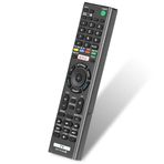 Sony Bravia Remote ve Sony Bravia Smart HDR OLED TV'ler için uzaktan kumanda LCD LED RMT-TX100U Netflix XBR KDL Serisi ile