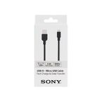 Sony CP-AB100B Siyah 1 m 2.4Mah Light Box Yüksek Hızlı Micro USB Data ve Şarj Kablosu