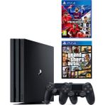 Sony PlayStation 4 Pro Oyun Konsolu + 2.DualShock + PES 2020 + GTA 5