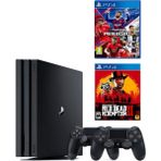 Sony PlayStation 4 Pro Oyun Konsolu + 2.DualShock + PES 2020 + Red Dead Redemption 2