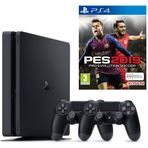 Sony Playstation 4 Slim 1 TB + 2.Kol + PES 2019