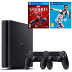 Sony Playstation 4 Slim 1 TB Oyun Konsolu + 2. Kol + Ps4 Spider-Man + Fifa 19