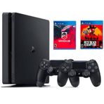 Sony Playstation 4 Slim 500 GB + 2 Kol + FIFA 20 + Red Dead 2 + Drive Club