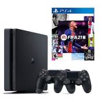 Sony Playstation 4 Slim 500 GB Oyun Konsolu + 2. Playstation Kol + Fifa 2021 PS4 Oyun