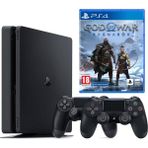 Sony Playstation 4 Slim 500 GB Oyun Konsolu + 2. PS4 Kol + PS4 God Of War Ragnarok Oyun