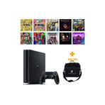 Sony PlayStation 4 Slim 500GB + 10 Dijital Oyun + Tek Kol + ConsoleX Çanta (Yenilenmiş)