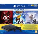 Sony Playstation 4 Slim Konsol Mega Pack 500 gb + Horizon Ce + Gran Turismo Sport + Ratchet And Clank + 3 Aylık Psn Plus