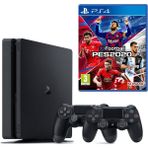 Sony PlayStation 4 Slim Oyun Konsolu + 2. DualShock + PES 2020