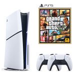 Sony Playstation 5 1 TB Slim Cd Edition Konsol + 2. Ps5 Kol + Ps5 Gta 5 Oyunu (İthalatçı Garantili)