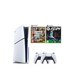 Sony Playstation 5 1 Tb Slim Cd Edition Oyun Konsolu + 2. Ps5 Kol + Ps5 Gta 5 + Ps5 Fifa 24 Oyunu - Beyaz