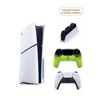 Sony Playstation 5 1 Tb Slim Cd Edition Oyun Konsolu + 2. Ps5 Kol Remix Green + Ps5 Şarj İstasyonu - Beyaz