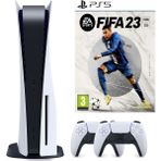Sony Playstation 5 825 GB İthalatçı Garantili Beyaz + 2.Dualsense Kol ile FIFA 23 Oyun Deneyimi