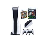 Sony Playstation 5 Cdli Standrt + 2.Kol Dualsense + Şarj İstasyonu +Gta V+ Ps5 Fc26 (İthalatçı Garantili)