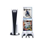 Sony Playstation 5 Diskli + 2. Dualsense Kol + Fifa 23 + Gta 5 (İthalatçı Garantili)