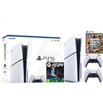 Sony Playstation 5 Slim CD Edition + 2. DualSense Ps5 Kol + Fifa Fc 24 + Gta 5