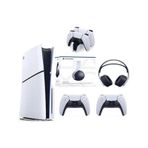 Sony PlayStation 5 Slim CD Edition Oyun Konsolu + 2 DualSense + Şarj İstasyonu + 3D Kulaklık
