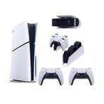 Sony PlayStation 5 Slim CD Edition Oyun Konsolu + 2 DualSense + Şarj İstasyonu + PS5 Kamera