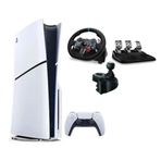 Sony PlayStation 5 Slim CD Edition Oyun Konsolu + G29 Driving Force Yarış Direksiyonu + Shifter