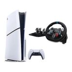 Sony PlayStation 5 Slim CD Edition Oyun Konsolu + G29 Driving Force Yarış Direksiyonu