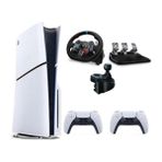 Sony PlayStation 5 Slim CD Oyun Konsolu + 2. DualSense + G29 Driving Force Direksiyon + Shifter