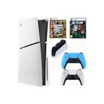 Sony Playstation 5 Slim cdli + 2.kol Dualsense mavi + Şarj İstasyonu + FC26 + GTA 5 ( İthalatçı Garantili )