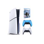 Sony Playstation 5 slim Cdli versiyon + 2.kol Dualsense Mavi +God Of War Ragnarok ( İthalatçı Garantili )