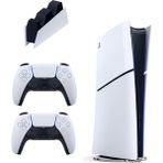 Sony Playstation 5 Slim Digital 825 GB + Şarj Istasyonu + 2. Dualsense Ithalatçı Garantili - 2. Kol Oyun Konsolu - Beyaz