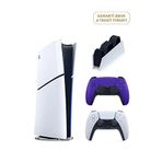 Sony Playstation 5 Slim Digital Edition 825 Gb Ssd Oyun Konsolu + 2. Ps5 Mor Kol + Ps5 Şarj İstasyonu (yeni Sürüm) - Beyaz
