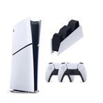 Sony Playstation 5 Slim Dijital + 2. Dualsense Ps5 Kol + Şarj Istasyonu (Ithalatçı Garantili) Beyaz