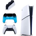 Sony Playstation 5 Slim Dijital 825GB + 2.kol Dualsense Rhythm Blue + Ps5 Şarj Istasyonu (Ithalatçı Garantili )